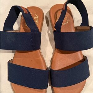 Andre Assous Navy Sandals